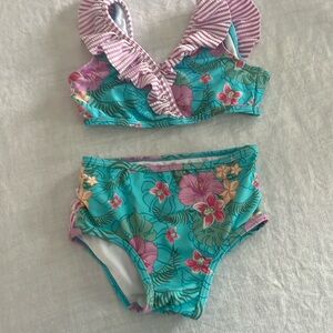 Ruffle butts swim suit 2 piece